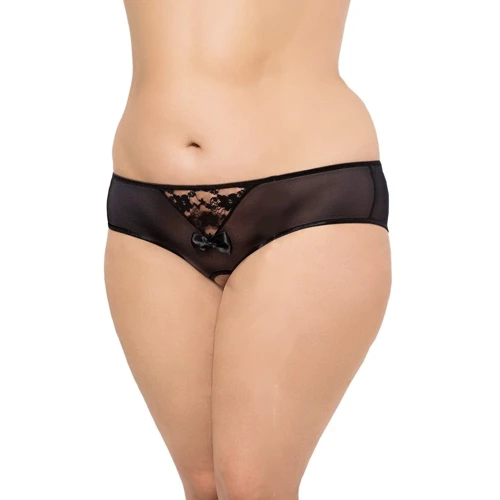 Жіночі стрінги SoftLine - String 2466, Plus Size, XXL (black)