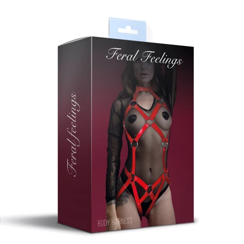 Сбруя боди Feral Feelings Body Harness Red: Для кого Для женщин