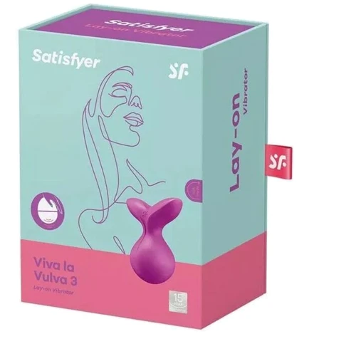 Вібратор Satisfyer Viva la Vulva 3 Violet: Довжина, см 8.5