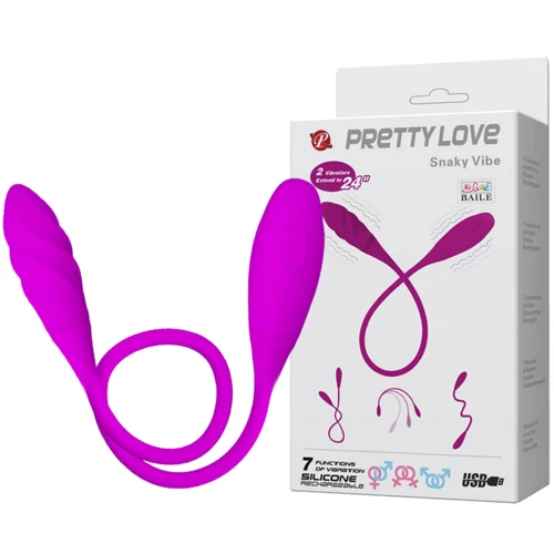 Гибкий вибростимулятор PRETTY LOVE - Snaky Vibe, BI-014327-1