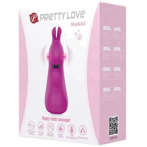 Вібратор Pretty Love Nakki Rabbit Massager Purple: Тип і форма Кролики