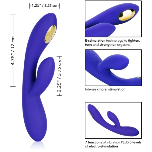 CalExotics Impulse Estim Dual Wand электростимулятор кролик с вибрацией, 12x3.25 см фото 11