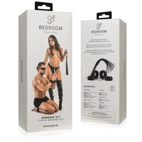 Набор Bedroom Fantasies Bondage Kit Set 5-piece - Black фото 4