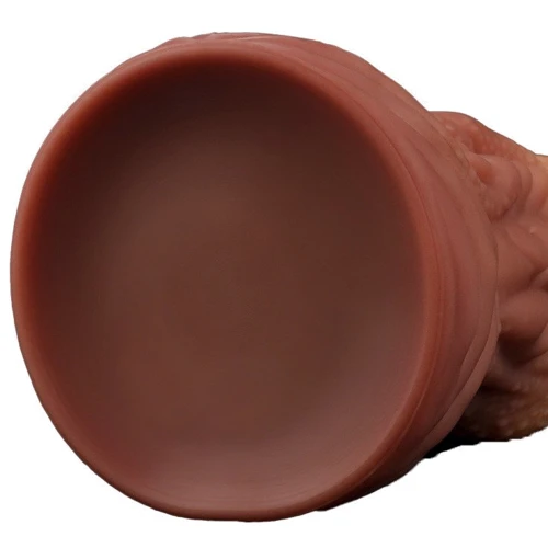 Фалоімітатор Dual-Layered Silicone Tongue 10" Brown: Мошонка Нет