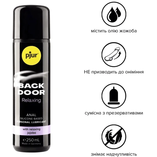 Анальная смазка pjur backdoor anal Relaxing jojoba silicone 250 мл на силиконовой основе с маслом жожоба: Для кого Унисекс