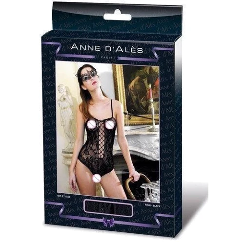 Боди сетка Anne De Ales BAROQUE Black M/L: Вид Боди