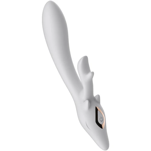 Вібратор BOSS Silicone Rabbit Vibrator White