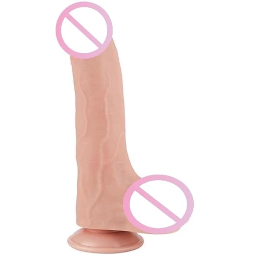 Фаллоимитатор LoveToy Sliding-Skin Dual Layer Dong 8.5" Flesh