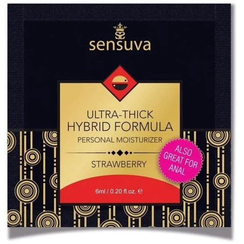 Пробник Sensuva - Ultra-Thick Hybrid Formula Strawberry (6 мл)