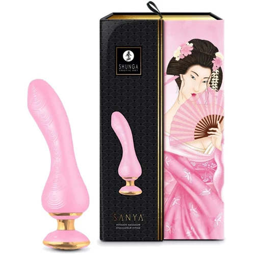 Вібратор для точки G Shunga Sanya Light Pink, гнучкий ствол: Діаметр, см 3.8