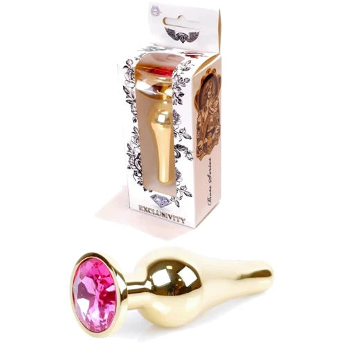 Анальна пробка Boss Series - Jewellery Gold BUTT PLUG Pink (BS6400062)