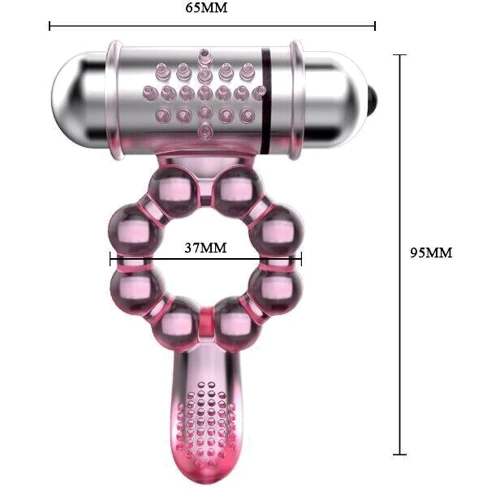 Эрекционное кольцо с вибрацией Pleasure Tongue Ring, BI-014075: Производитель LYBAILE