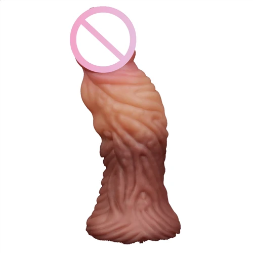 Фалоімітатор LoveToy Dual-Layered Silicone Nature Cock 7" Brown