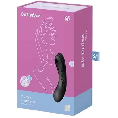 Вакуумный вибратор Satisfyer Curvy Trinity 4 black