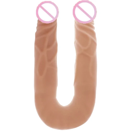 Реалистичный двойной фаллоимитатор Toy Joy Double Dong 14 inch, 35.5х3.5 см, (телесный): Тип Двухсторонние