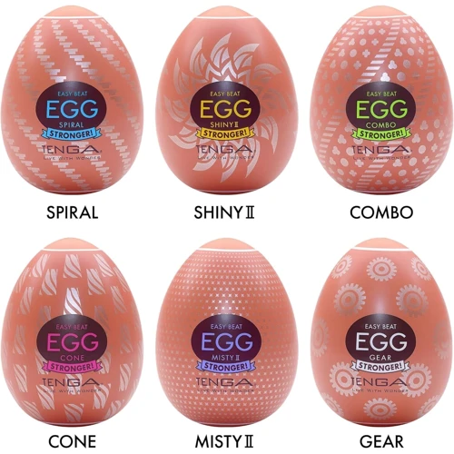 Набор мастурбаторов-яиц Tenga Egg Hard Boilded II Pack (6 яиц): Тип Яйцо