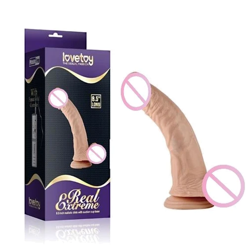 Вибратор LoveToy Real Extreme Vibrating Dildo 8.5"