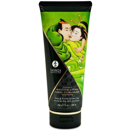 Їстівний масажний крем Shunga KISSABLE MASSAGE CREAM - Pear & Exotic Green Tea (200 мл)