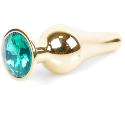 Анальна пробка BOSS Series Exclusivity Jewellery Gold Butt Plug Green