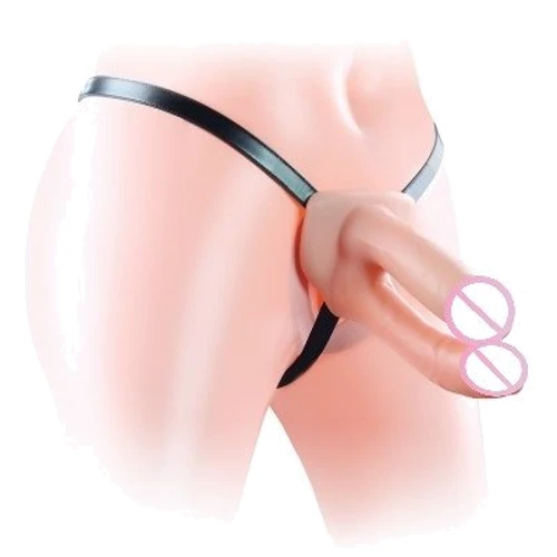 Двойной полый страпон LoveToy Unisex Hollow Double Penetrator 6"