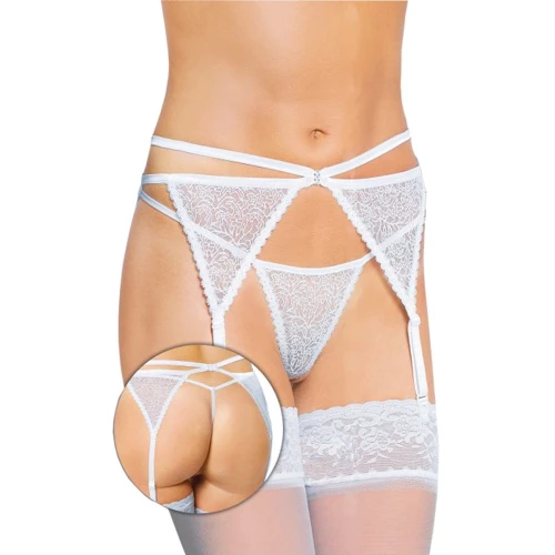 Пояс для панчіх SoftLine Garterbelt 3318, S/M (white): Для кого Для жінок