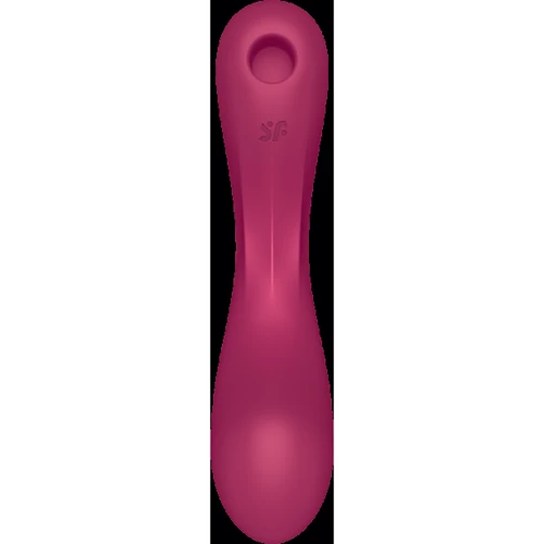 Вакуумный стимулятор с вибрацией Satisfyer Curvy Trinity 1 Red: Тип управления Кнопочное