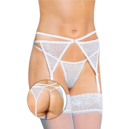 Пояс для чулок SoftLine - Garterbelt 3318, M/L (white)