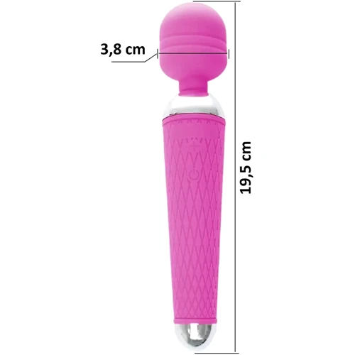 Вибромассажер Boss Series - Massager Power Wand USB Purple 16 Function, BS2200035: Тип и форма Вибромассажер, Вибратор-микрофон