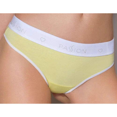 Спортивные трусики-стринги Passion PS007 PANTIES yellow, size XL