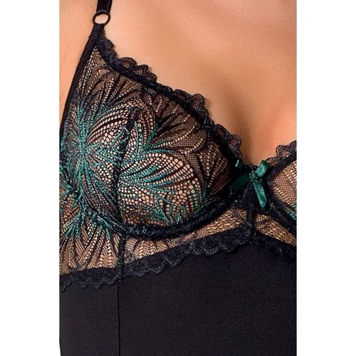 Сексуальний корсет Passion Exclusive FLORIS CORSET black S / M: Застосування На тіло