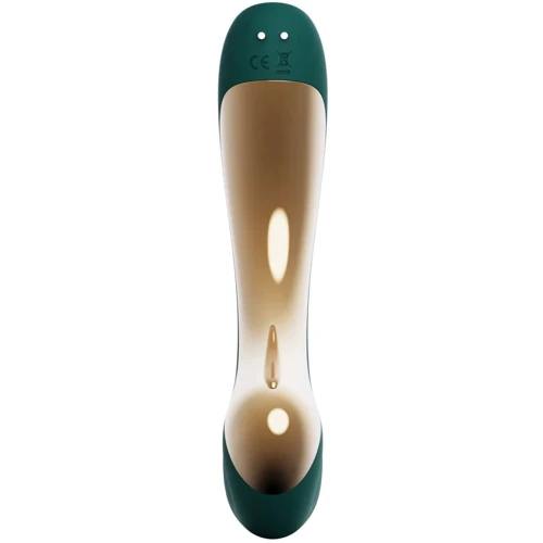 Вибратор-пульсатор с вакуумной насадкой Zalo – Talis G-Spot PulseWave Vibrator Turquoise Green: Тип и форма Вибромассажер