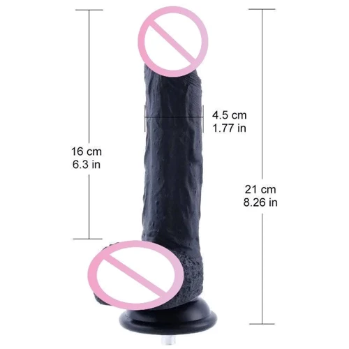 Фаллоимитатор-насадка Hismith 8.3" Silicone Dildo Black: Тип Классические дилдо