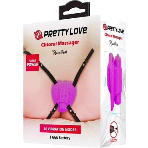 Клиторальный стимулятор Pretty Love Clitoral Massager Heartbeat фото 8