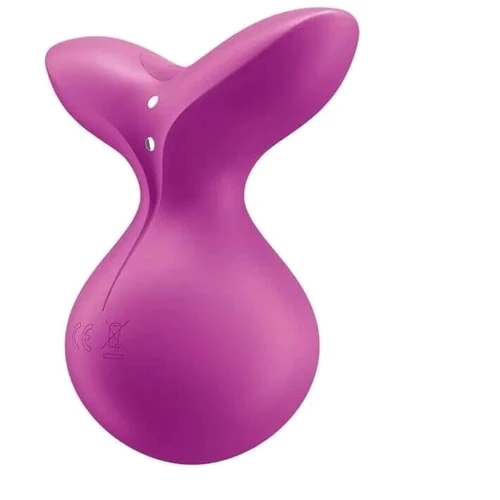 Вібратор Satisfyer Viva la Vulva 3 Violet: Тип і форма Вибромассажер