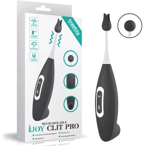 Кліторальний вібратор із вакуумним стимулятором LoveToy IJOY Rechargeable Clit Pro