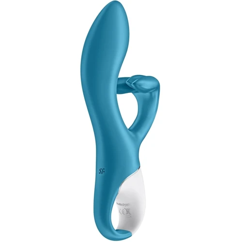 Вібратор кролик із потрійним відростком Satisfyer Embrace me Turquoise: Тип управління кнопкове