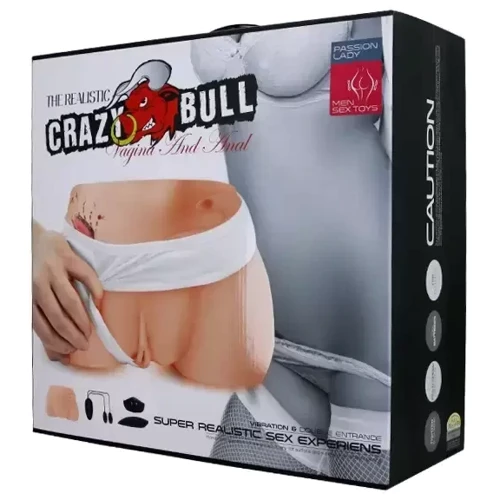 Мастурбатор вагина и анус с двойной вибрацией CRAZY BULL Vagina and Anal, BM-009039Z-1 фото 11