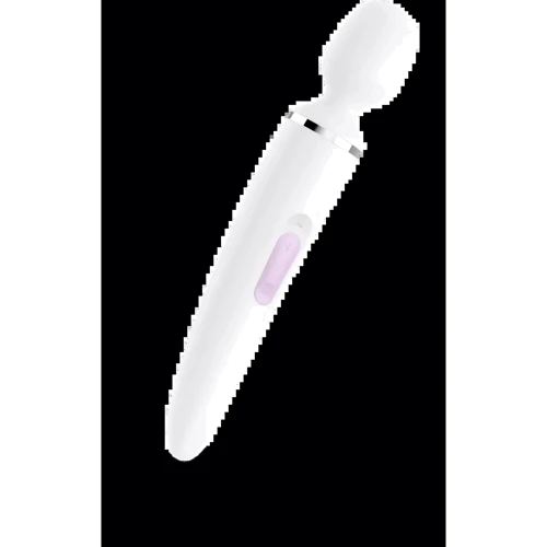 Вібромасажер Satisfyer Wand-er Woman (White / Chrome)