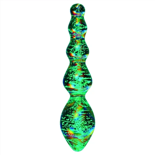 Фалоімітатор LoveToy Twilight Gleam Glow-in-the-dark Glass Dildo Tantalizing Orbs