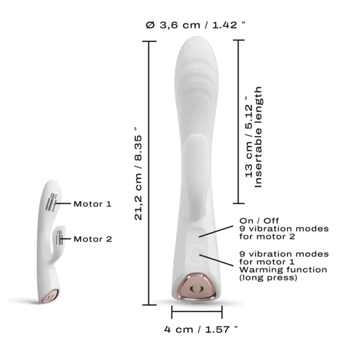 Вібратор-кролик Dorcel Flexi Rabbit White: Призначення Для точки G