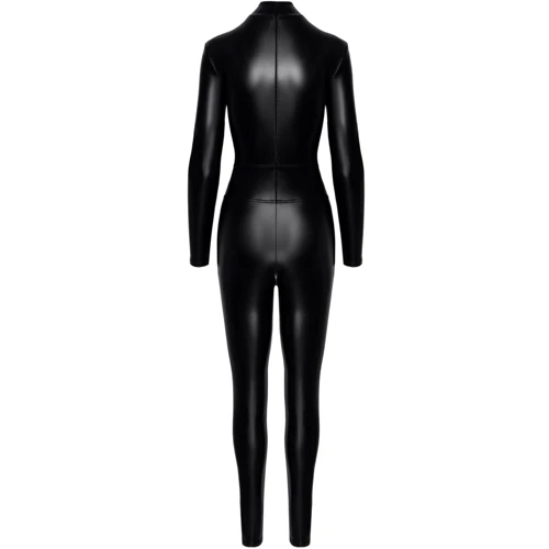 Комбинезон Noir Handmade F319 Caged wetlook catsuit with zippers and ring Black, L фото 7