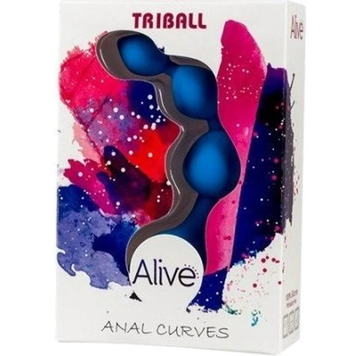 Анальні кульки Alive Triball Blue