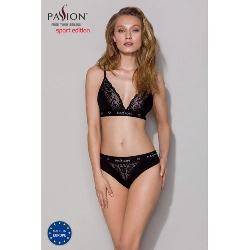 Еластичний топ з мереживом Passion PS001 TOP black, size XL: Застосування На груди