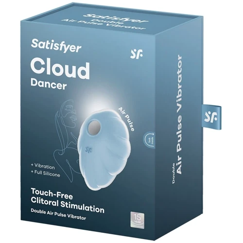 Вакуумный вибратор Satisfyer Cloud Dancer (Blue): Тип и форма Вибромассажер