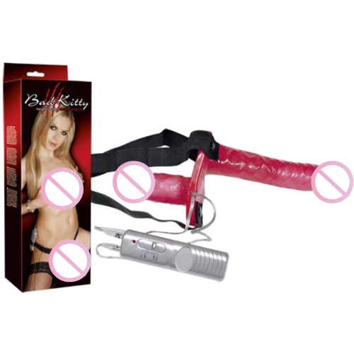 Страпон Orion Bad Kitty Vibrating Strap-On Duo