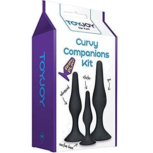 Набор анальных пробок Curvy Companions Kit 3Pcs: Тип Анальные пробки