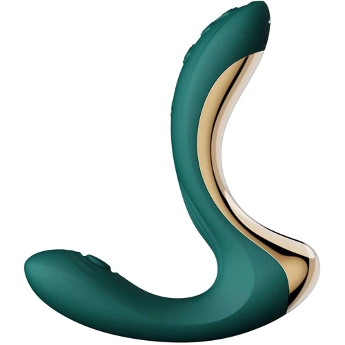 Вибратор-пульсатор с вакуумной насадкой Zalo – Talis G-Spot PulseWave Vibrator Turquoise Green: Тип управления Кнопочное