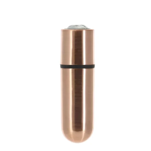 Вибропуля PowerBullet - First-Class Bullet 2.5" with Key Chain Pouch, Rose Gold