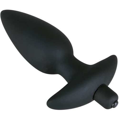 Анальний затор Orion - Black Velvet Vibrating Plug Large: Наявність вібрації  Есть