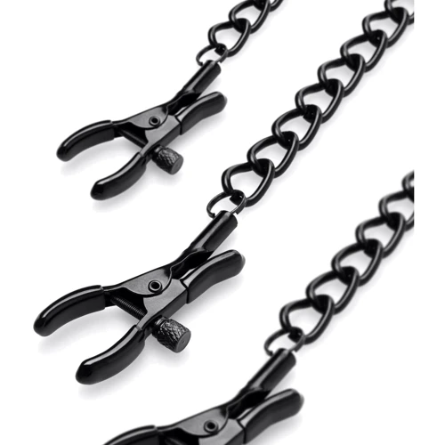 Зажимы для сосков и клитора Bedroom Fantasies Nipple & Clit Clamps - Black фото 4